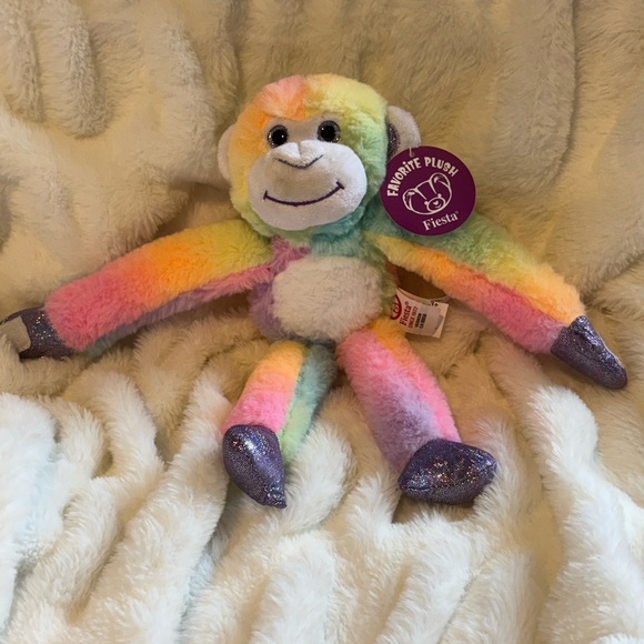 Fiesta Other - Fiesta Multicolor Plush Monkey with Sparkly Paws